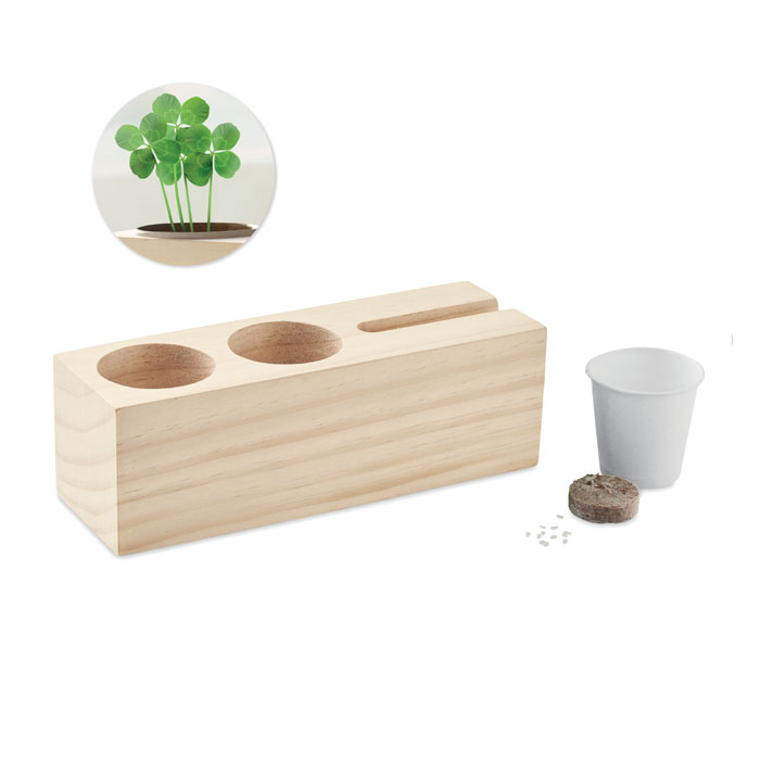 Suport birou cu kit de semințe THILA Lemn