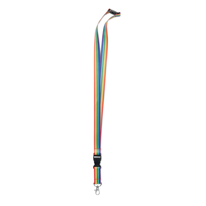 Lanyard RPET curcubeu BOWYARD Multicolor