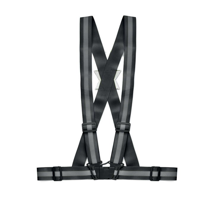 Bretele reflectorizante ALLVISIBLE Negru