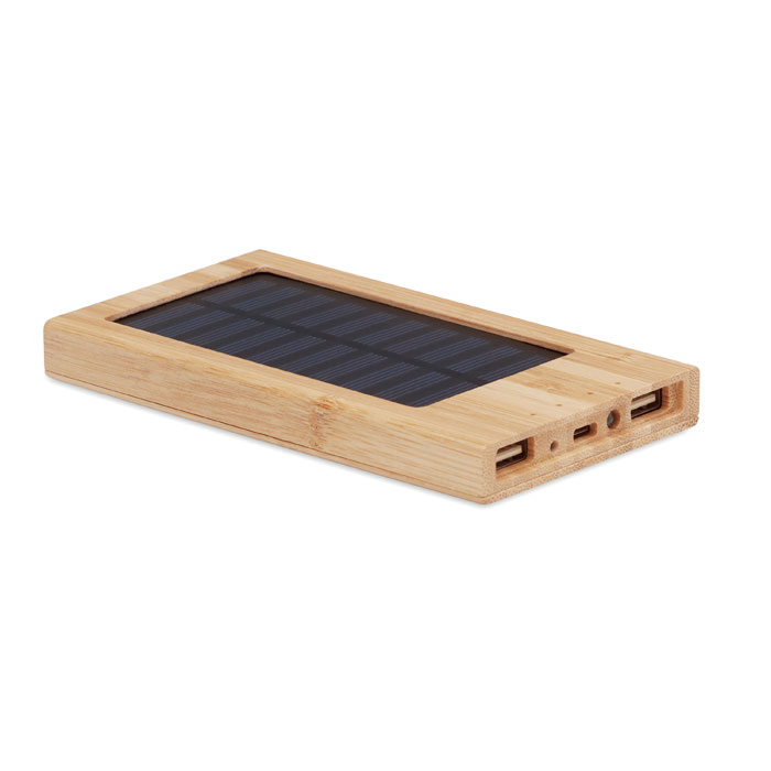 Power bank solar 4000 mAh ARENA SOLAR Lemn