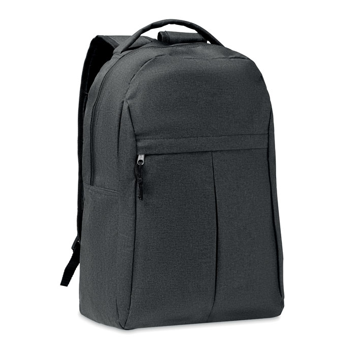 Rucsac 600D RPET în 2 tonuri SIENA Negru