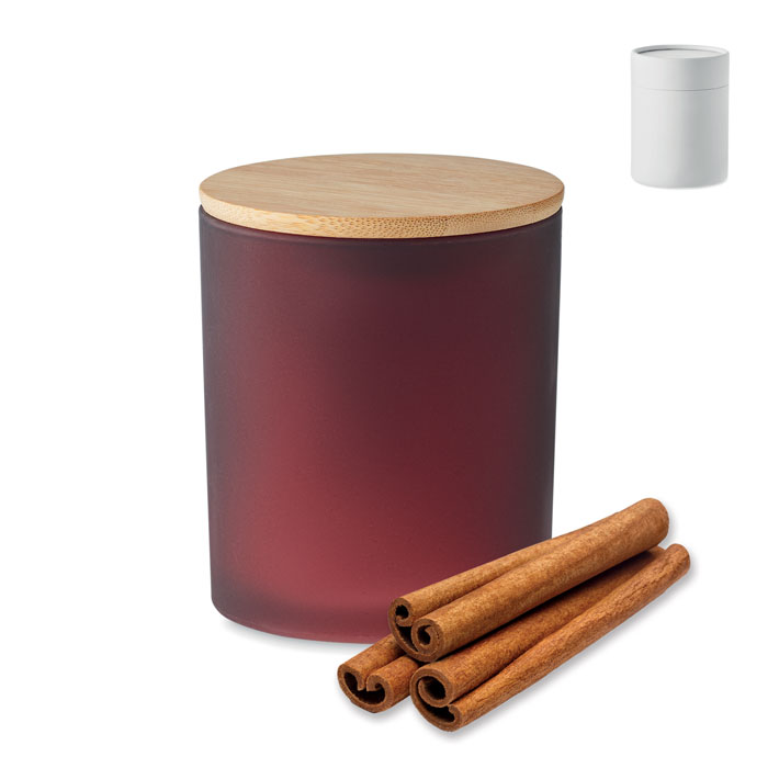Lumânare ceară vegetală 280gr KEOPS LARGE Burgundy