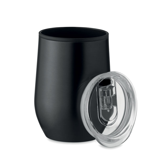 Cana termo, perete dublu 350ml CHIN CHAN Negru