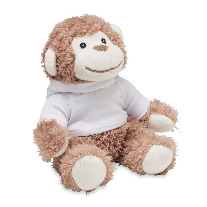 Maimuțică de pluș Teddy LENNY Alb