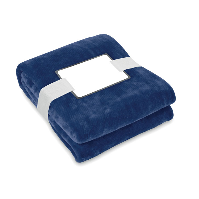 Pătură fleece RPET 280 gr/m² LOGAN Albastru