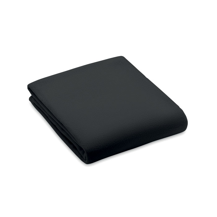 Pătură fleece RPET 130 gr/m² BOGDA Negru