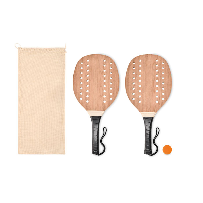 Set de tenis plajă din lemn PALAS Lemn