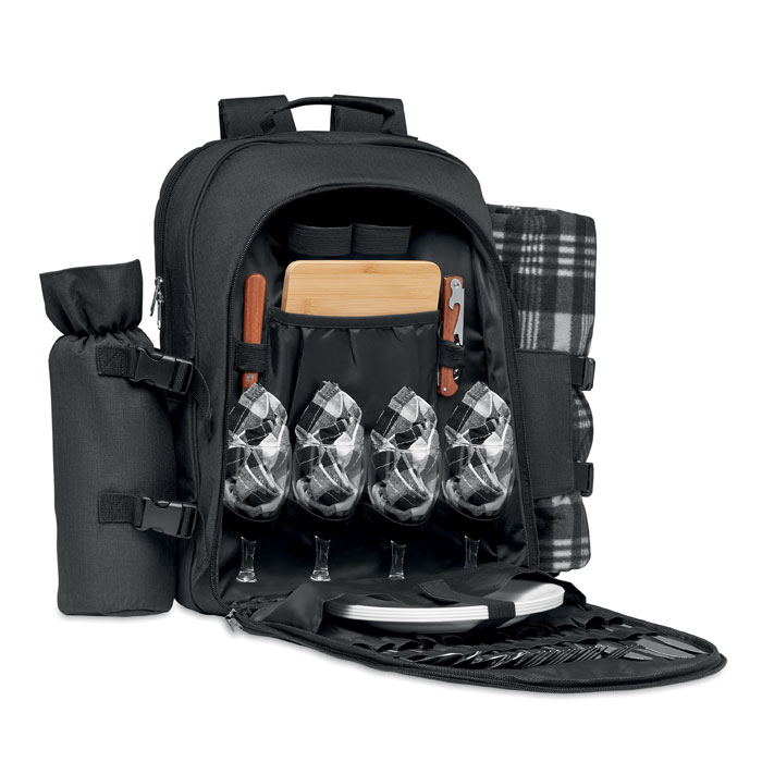 Rucsac picnic, 4 persoane DUIN Negru
