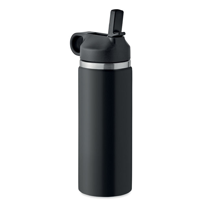 Sticlă cu perete dublu 500 ml IVALO Negru