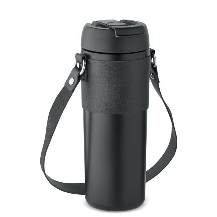 Pahar cu perete dublu 700 ml AIRA Negru