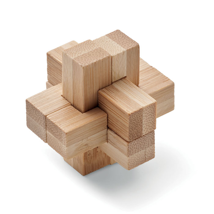 Puzzle de bambus brainteaser SQUARENATS Lemn
