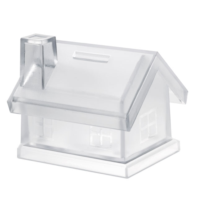 Pușculiță casă din plastic MYBANK Transparent