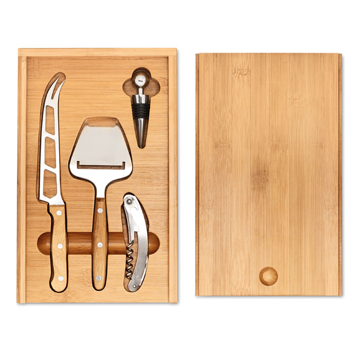 Set de vin și brânzeturi WINE&CHEESE Lemn