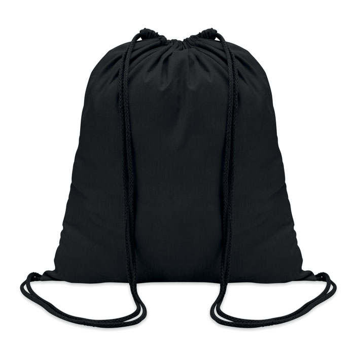 Sacoşă din bumbac 100 gr/m2, c COLORED Negru