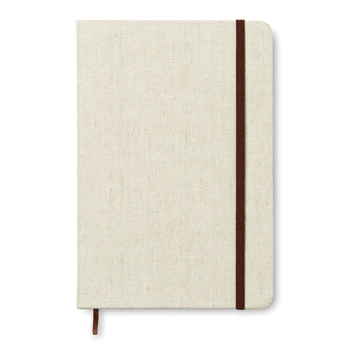 Carnet A5 cu copertă din plută CANVAS Bej