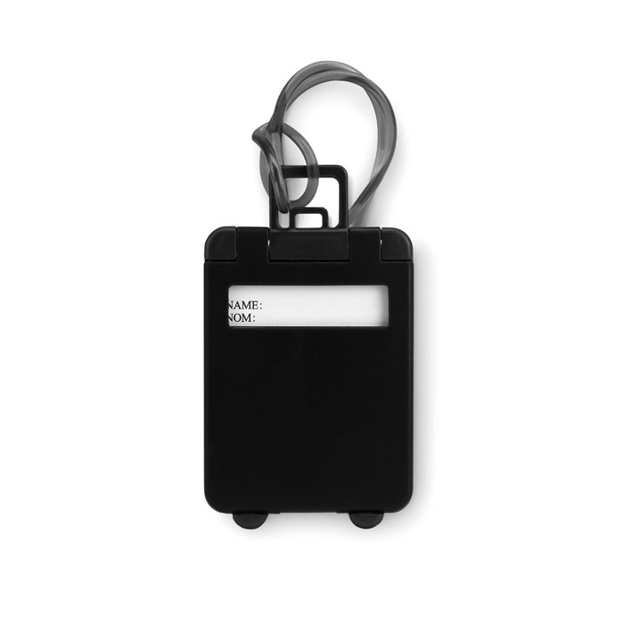 Etichetă bagaj din plastic TRAVELLER Negru