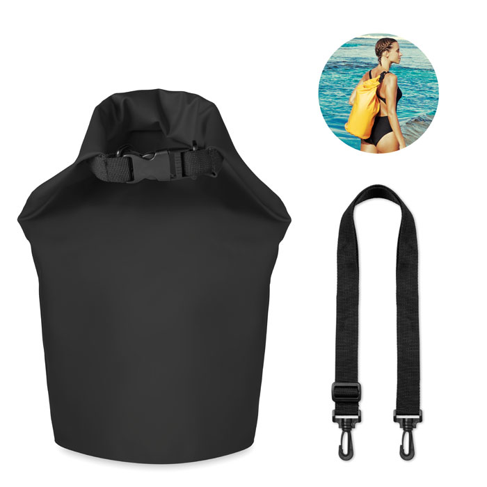 Geantă impermeabilă PVC 10L SCUBA Negru