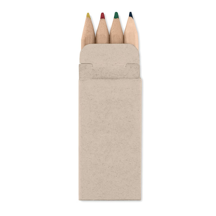 4 mini-creioane colorate PETIT ABIGAIL Bej