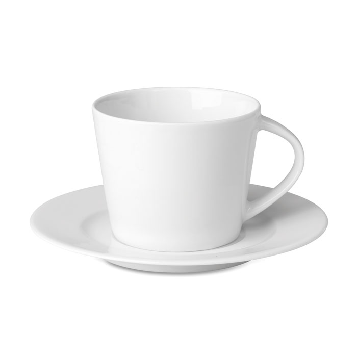Cappuccino ceasca si farfurie PARIS Alb