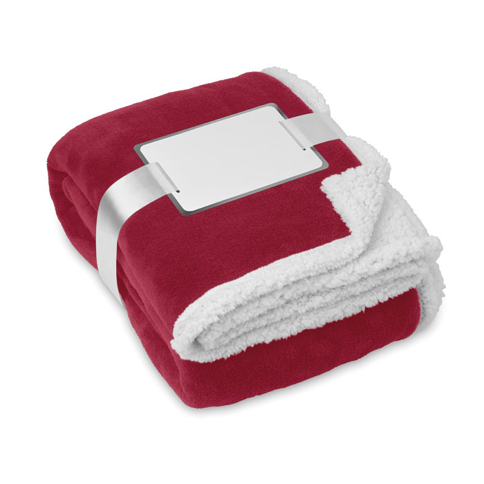 Păturică polar/sherpa ZERMATT Burgundy