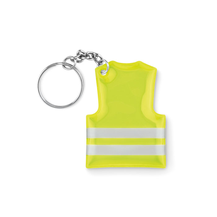 Breloc reflectorizant VISIBLE RING Galben Neon