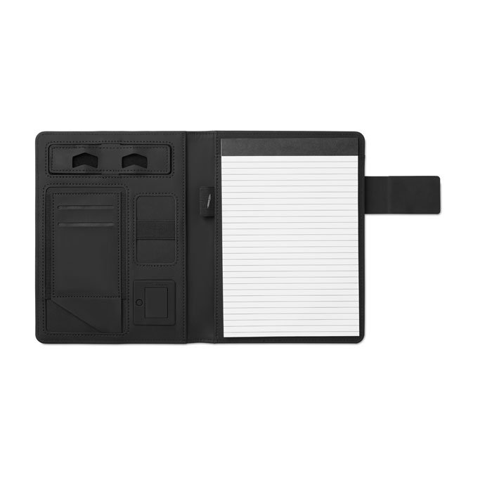 Mapă A5 cu baterie 4000 MAH POWERNOTY Negru