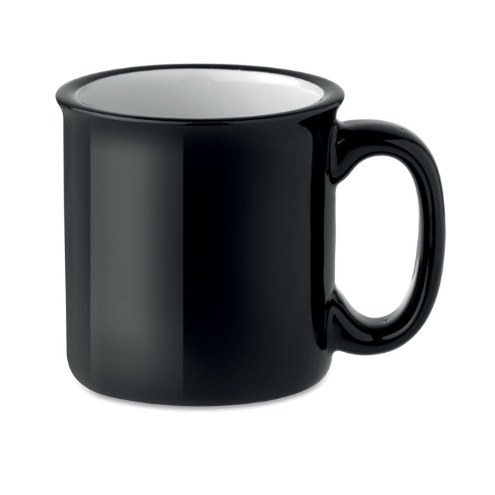 Cană ceramică retro TWEENIES Negru