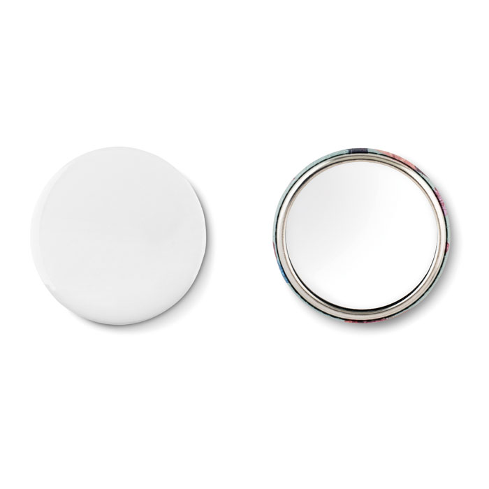 Insignă metalică MIRROR Argint Mat