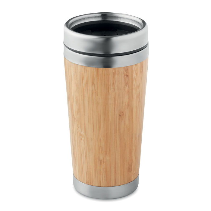 Cană dublă bambus 400ml RODEODRIVE+ Lemn