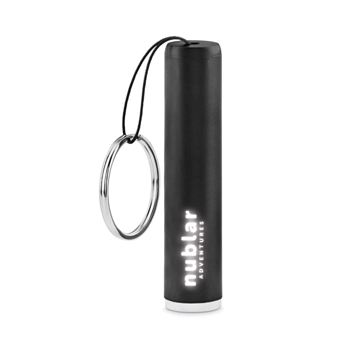 Lanternă plastic, logo luminos SANLIGHT Negru