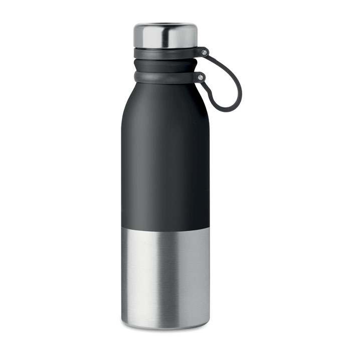 Sticlă perete dublu de 600ml ICELAND Negru