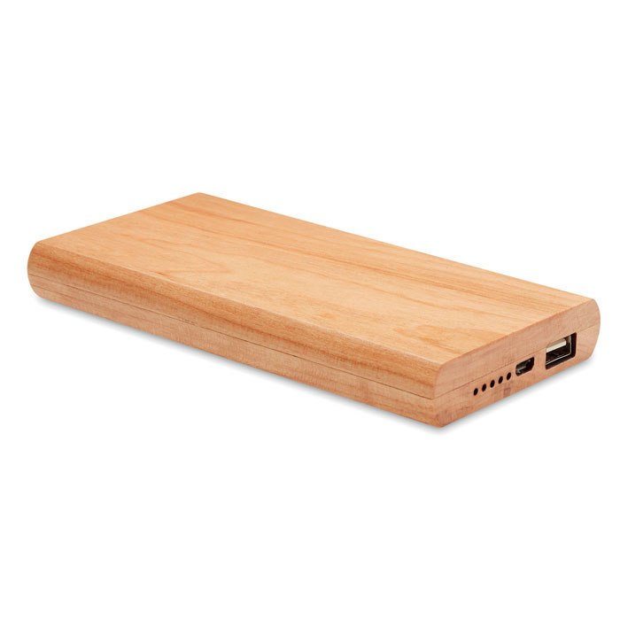 Wireless powerbank în bambus ARENAPOWER Lemn