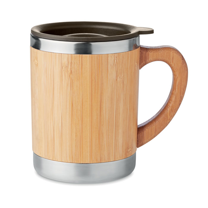 Pahar cu perete dublu 300ml MOKKA Lemn