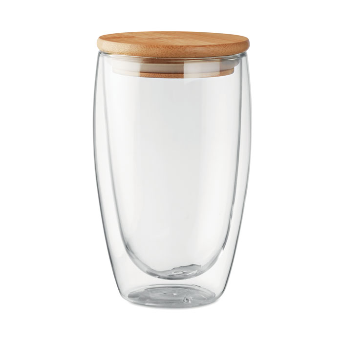 Pahar cu perete dublu, 450 ml TIRANA LARGE Transparent