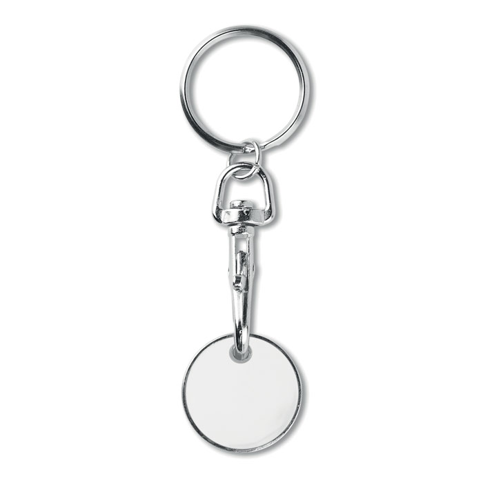 Breloc cu jeton (€uro token) TOKENRING Alb