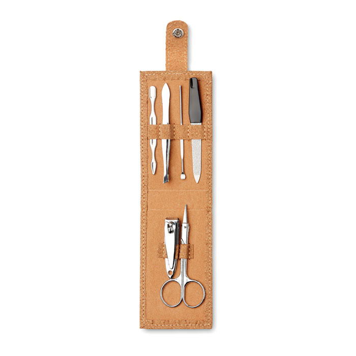 Set de manichiură din plută NAILKIT CORK Bej