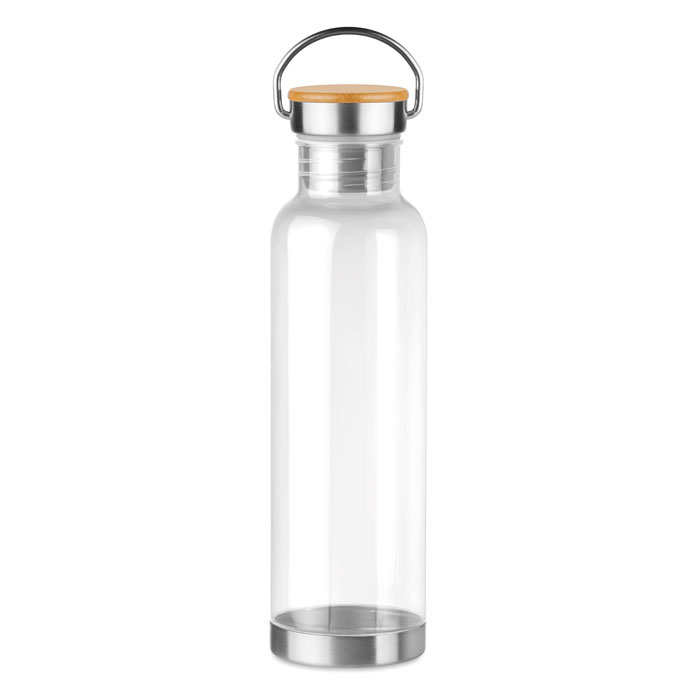 Sticlă tritan,capac din bambus HELSINKI BASIC Transparent