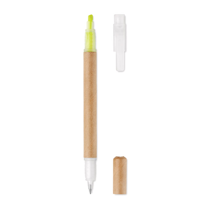 Pix cu marker 2 în 1 DUO PAPER Galben