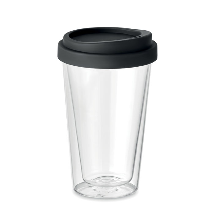 Pahar de borosilicat de 350ml BIELO TUMBLER Negru