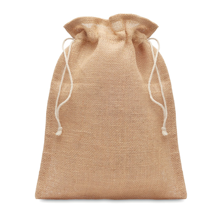 Săculeț cadouri de iută14x22cm JUTE SMALL Bej