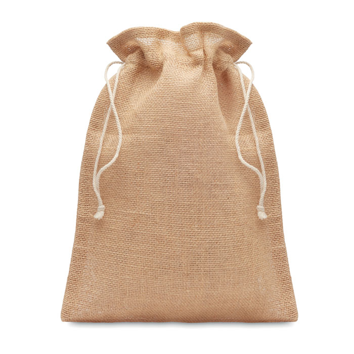 Săculeț cadouri de iută25x32cm JUTE MEDIUM Bej