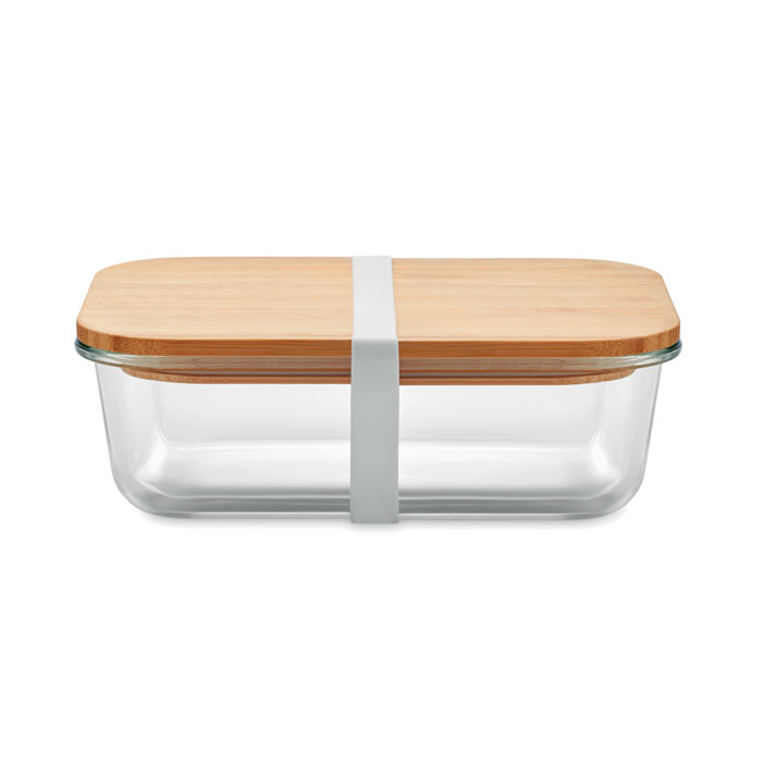 Cutie de prânz, sticlă/bambus TUNDRA LUNCHBOX Transparent