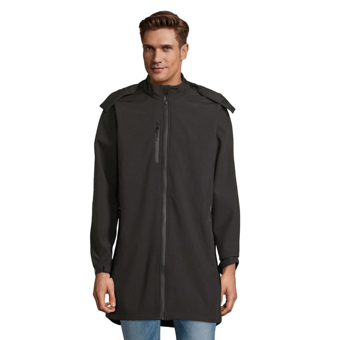 ACHILLE MEN SOFTSHELL LONG Deep Black