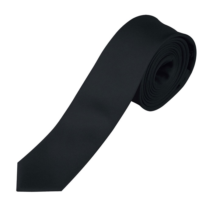 GATSBY SLIM TIE SATIN 270 Black