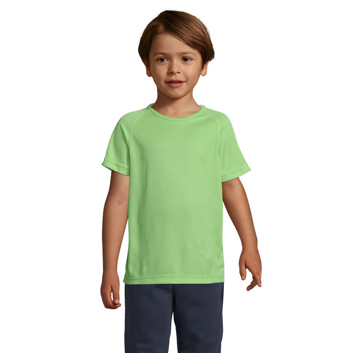 SPORTY KIDS T-SHIRT 140g Apple Green