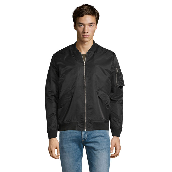 REBEL UNISEX FASHION BOMBER Black