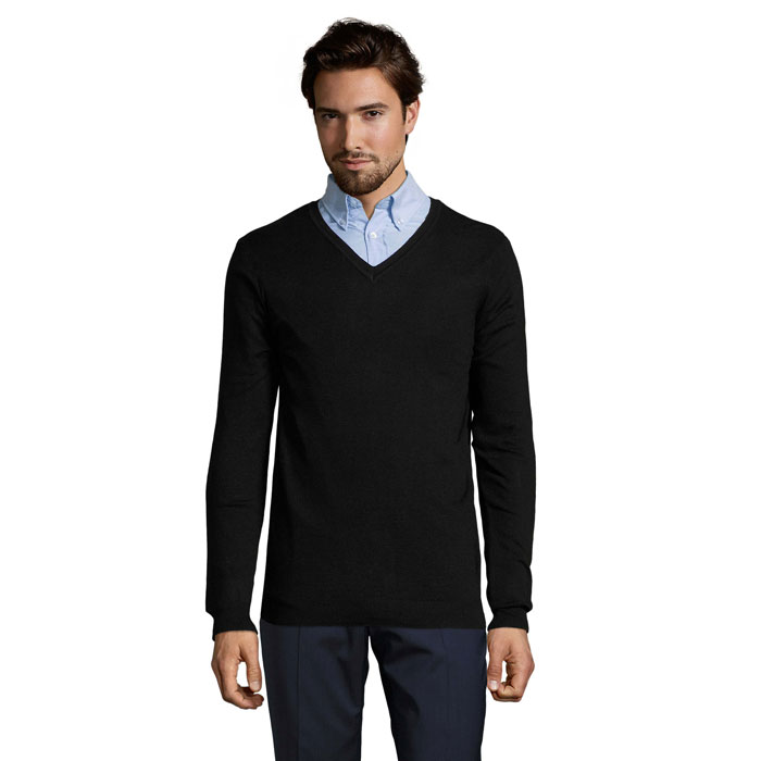 GLORY MEN V-NECK SWEATER Black