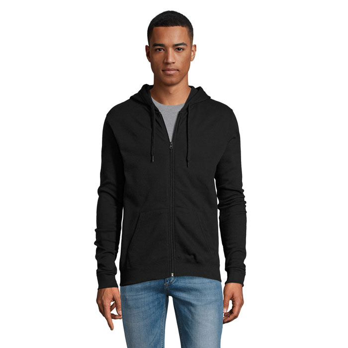 STONE UNI HOODIE 260g Black