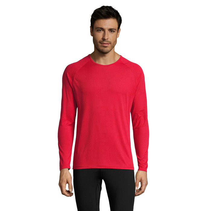 SPORTY LSL MEN T-SHIRT Red