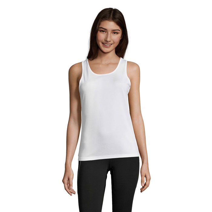 SPORTY TT WOMEN TANK TOP White